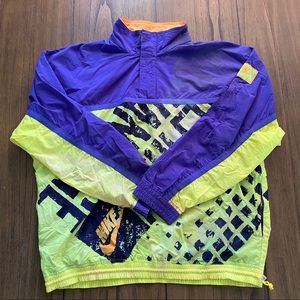 NIKE Vintage Windbreaker Pullover - Size XL